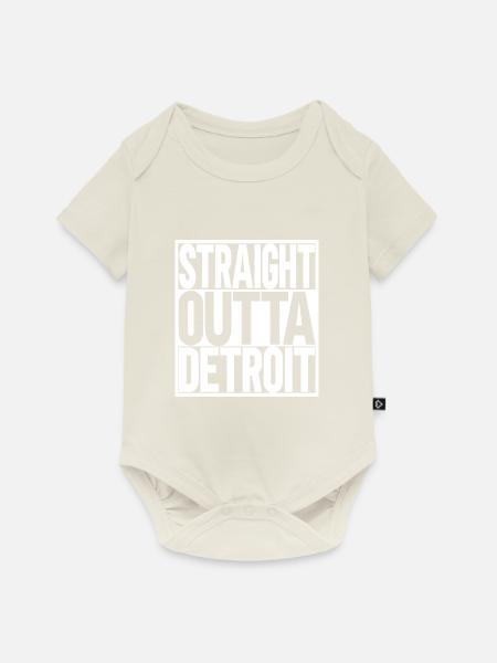 Detroit - Baby Premium Kurzarmbody - Naturweiß