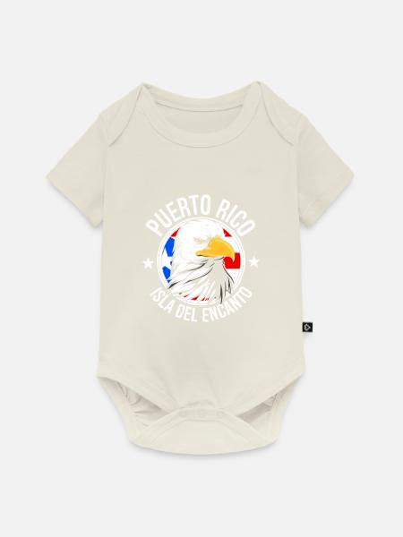 Puerto Rico - Baby Premium Kurzarmbody - Naturweiß