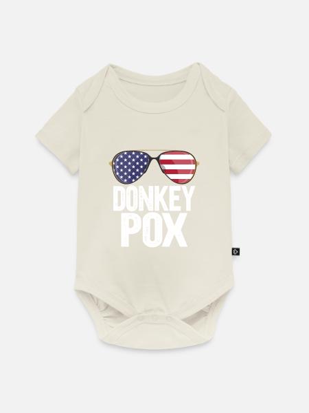 Donkey Pox - Baby Premium Kurzarmbody - Naturweiß