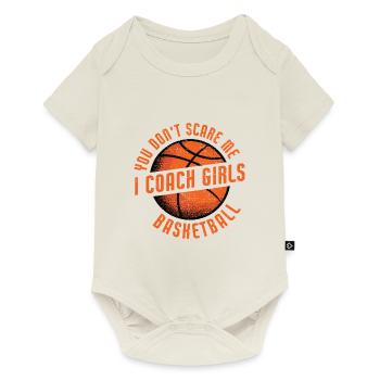 I Teach Girls Basketball Coach - Baby Premium Kurzarmbody - Naturweiß - Vorne