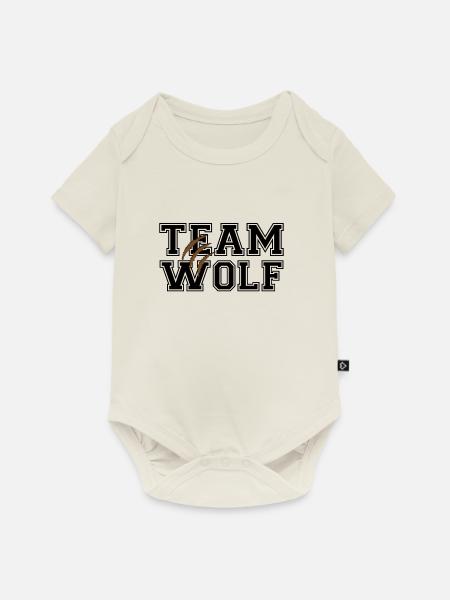 Werwolf / Halloween: Team Wolf - Baby Premium Kurzarmbody - Naturweiß