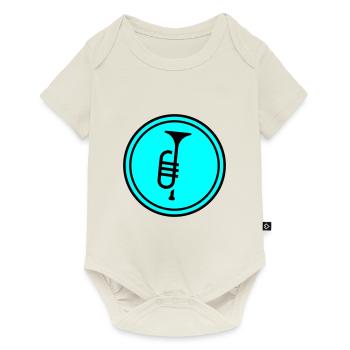 Musique de trompette - Body à manches courtes Premium Bébé - blanc cassé - Devant