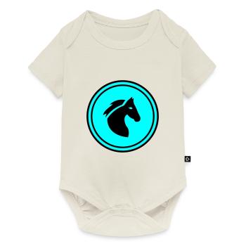 Icône Cheval Cheval - Body à manches courtes Premium Bébé - blanc cassé - Devant