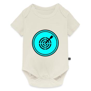 Symbole des fléchettes - Body à manches courtes Premium Bébé - blanc cassé - Devant