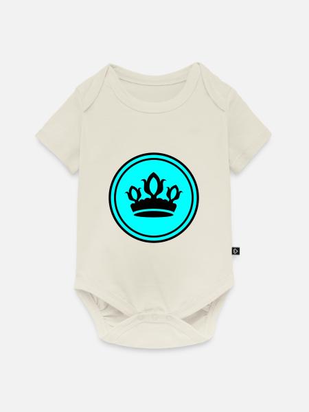Krone Silhouette - Baby Premium Kurzarmbody - Naturweiß
