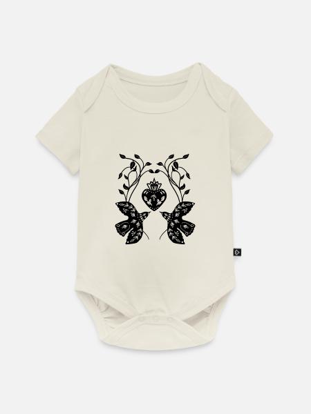 Gesang der Vögel - Baby Premium Kurzarmbody - Naturweiß