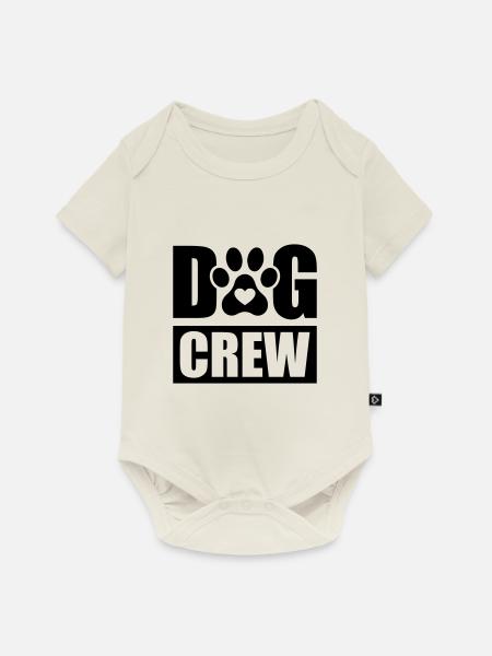 Dog Crew - Baby Premium Kurzarmbody - Naturweiß