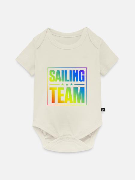 Sailing Team - Baby Premium Kurzarmbody - Naturweiß
