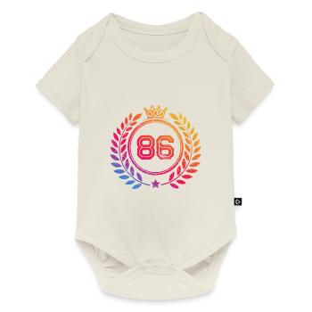 86 Couronne numérique - Body à manches courtes Premium Bébé - blanc cassé - Devant