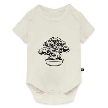 Bonsai Tree Symbol - Baby Premium short-sleeve bodysuit - off white - Front