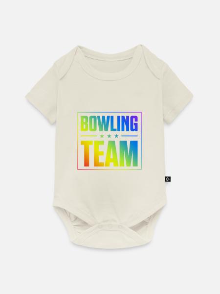 Bowling Team - Baby Premium Kurzarmbody - Naturweiß