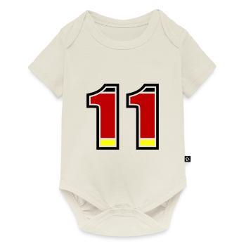 Maillot Allemagne numéro 11 - Body à manches courtes Premium Bébé - blanc cassé - Devant