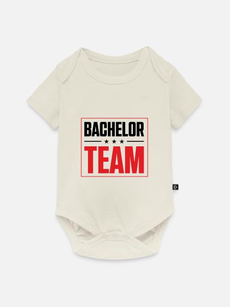Bachelor Team - Baby Premium Kurzarmbody - Naturweiß