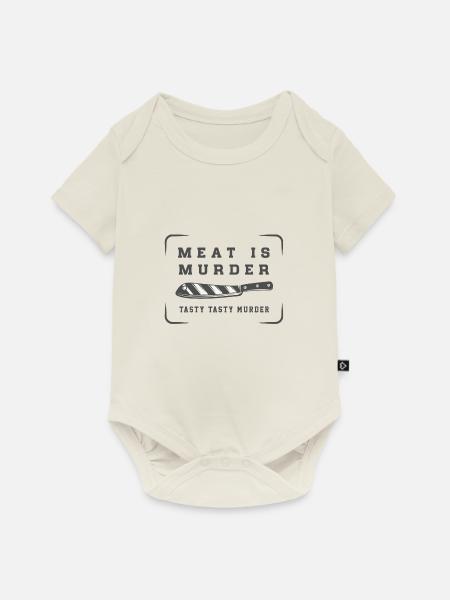 Meat - Baby Premium Kurzarmbody - Naturweiß