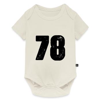 Maillot numéro 78 - Body à manches courtes Premium Bébé - blanc cassé - Devant