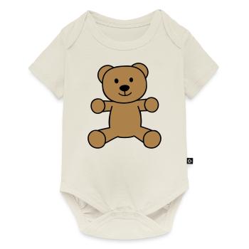 teddy bear - Baby Premium short-sleeve bodysuit - off white - Front