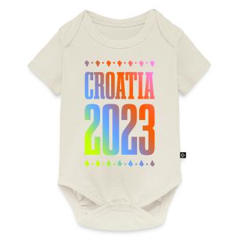 Croatia 2023 - Baby Premium short-sleeve bodysuit - off white - Front