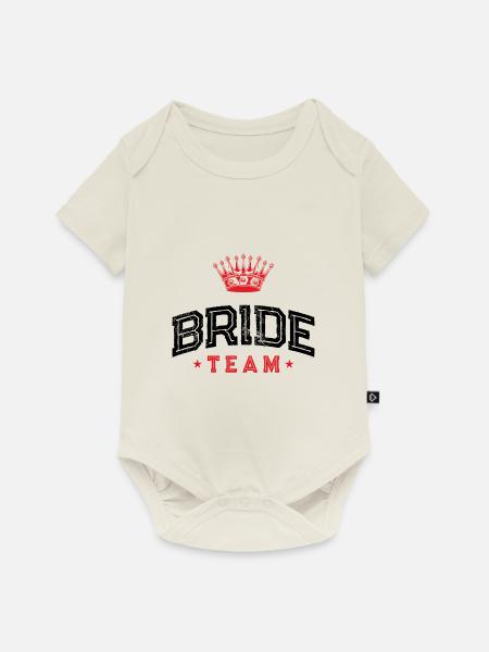 Bride Team - Baby Premium Kurzarmbody - Naturweiß