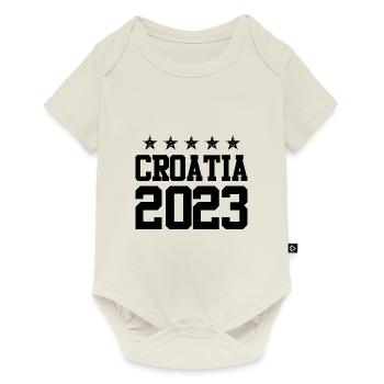 Croatia 2023 - Baby Premium short-sleeve bodysuit - off white - Front