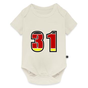 31 Numéro Allemagne Jersey - Body à manches courtes Premium Bébé - blanc cassé - Devant
