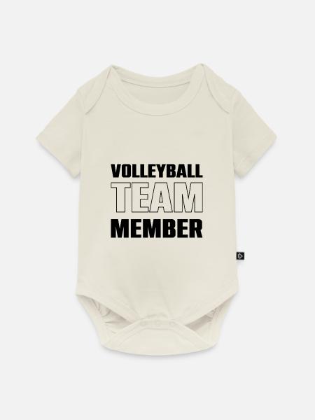 Volleyball Team - Baby Premium Kurzarmbody - Naturweiß