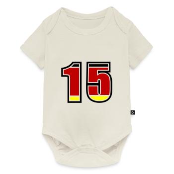 15 Numéro Allemagne Jersey - Body à manches courtes Premium Bébé - blanc cassé - Devant