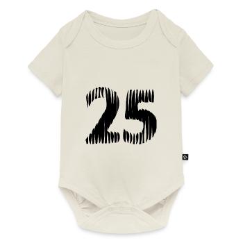 25 number jersey - Baby Premium short-sleeve bodysuit - off white - Front