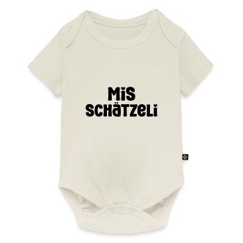 Mis Schätzeli Gotti Schweiz Mami Grosi - Baby Premium Kurzarmbody - Naturweiß - Vorne