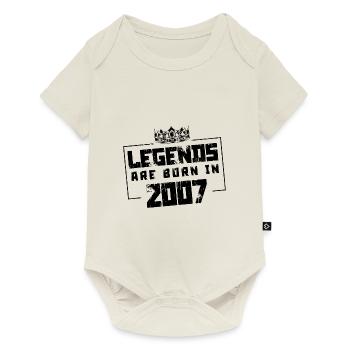2007 Légendes nées en - Body à manches courtes Premium Bébé - blanc cassé - Devant