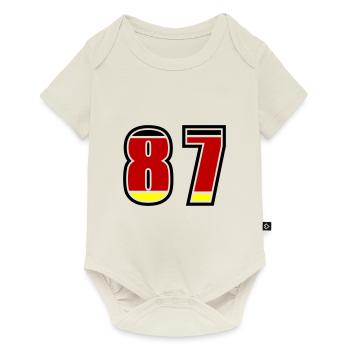 87 Number Germany Jersey - Baby Premium short-sleeve bodysuit - off white - Front