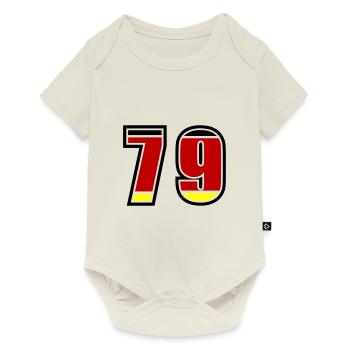 79 Numéro Allemagne Jersey - Body à manches courtes Premium Bébé - blanc cassé - Devant