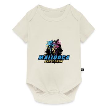 Mallorca Party Crew Holiday Saying - Baby Premium short-sleeve bodysuit - off white - Front