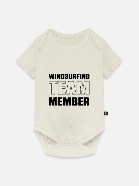 Windsurfing Team - Baby Premium Kurzarmbody - Naturweiß