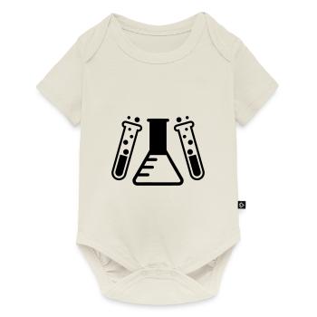 Chimiste en éprouvette - Body à manches courtes Premium Bébé - blanc cassé - Devant