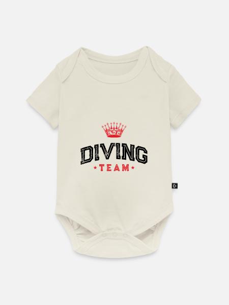 Diving Team - Baby Premium Kurzarmbody - Naturweiß