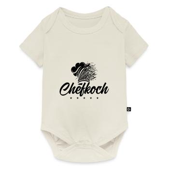 Kochmütze Chefkoch - Baby Premium Kurzarmbody - Naturweiß - Vorne