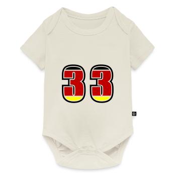 33 Numéro Allemagne Jersey - Body à manches courtes Premium Bébé - blanc cassé - Devant