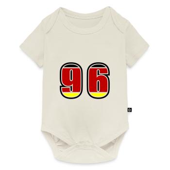 96 Numéro Allemagne Jersey - Body à manches courtes Premium Bébé - blanc cassé - Devant