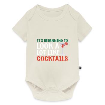 Weihnachten Santa Claus Merry Christmas - Baby Premium short-sleeve bodysuit - off white - Front