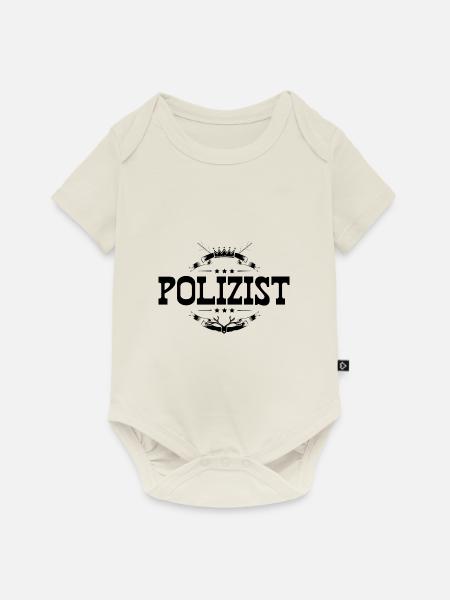 Polizist Beruf - Baby Premium Kurzarmbody - Naturweiß