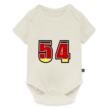 54 Numéro Allemagne Jersey - Body à manches courtes Premium Bébé - blanc cassé - Devant