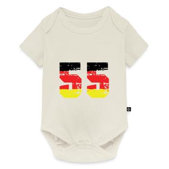 55 Number Germany Jersey - Baby Premium short-sleeve bodysuit - off white - Front