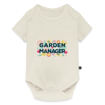 Garden Manager für den Chef im Garten ein Geschenk - Baby Premium Kurzarmbody - Naturweiß - Vorne