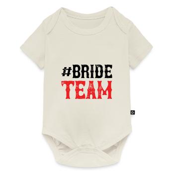 Équipe de la mariée - Body à manches courtes Premium Bébé - blanc cassé - Devant