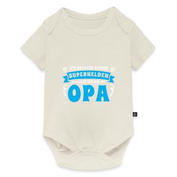 Opa Enkel Sprüche Ich habe meinen Opa - Baby Premium Kurzarmbody - Naturweiß - Vorne
