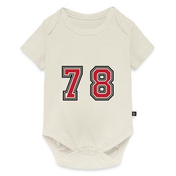 78 Number Symbol - Baby Premium short-sleeve bodysuit - off white - Front