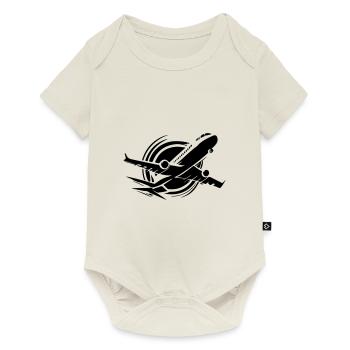 Airplane Symbol - Baby Premium short-sleeve bodysuit - off white - Front