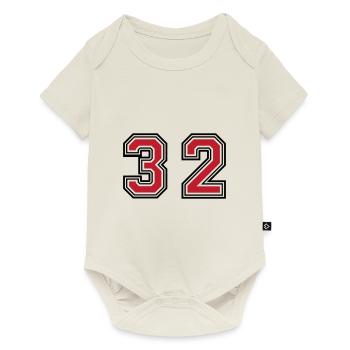 32 number symbol - Baby Premium short-sleeve bodysuit - off white - Front