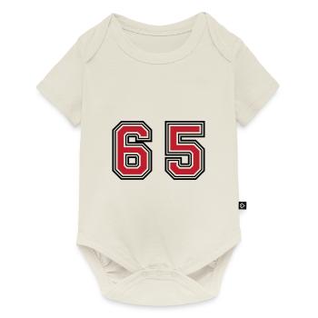 65 Symbole numérique - Body à manches courtes Premium Bébé - blanc cassé - Devant