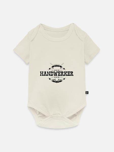 Handwerker Beruf - Baby Premium Kurzarmbody - Naturweiß